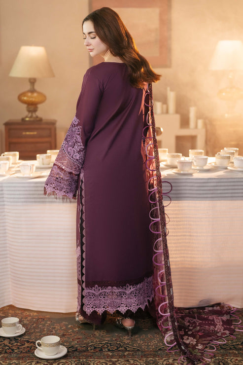 Lawn-3PC Embroidered Shirt with Digital Printed Jacquard Dupatta-1429