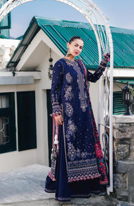 Lawn 3PC Embroidered with Digital Printed Jacquard Dupatta-5161