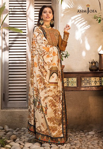 Lawn-3PC Embroidered Shirt With Digital Printed Jauqard Dupatta-5139