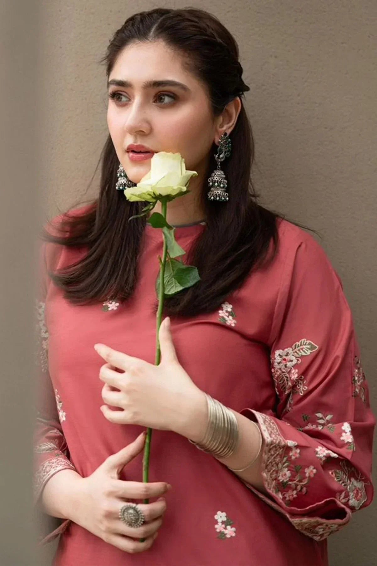 Lawn 2PC EMBROIDERED SHIRT AND TROUSER-5009