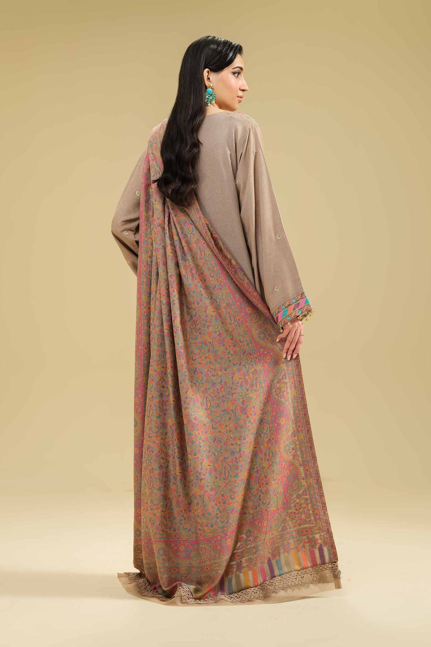 Lawn-3PC Embroidered Shirt With Digital Printed Jauqard Dupatta-5153