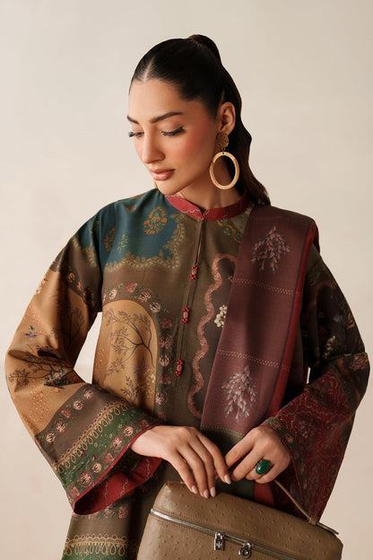 3PC LAWN PRINTED SHIRT WITH VOILE PRINTED DUAPTTA - 4016