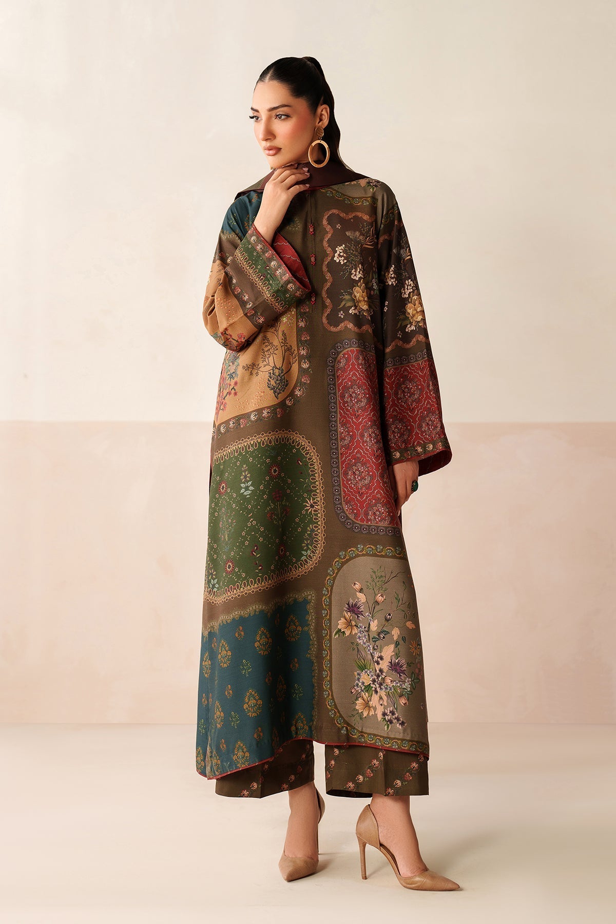 3PC LAWN PRINTED SHIRT WITH VOILE PRINTED DUAPTTA - 4016