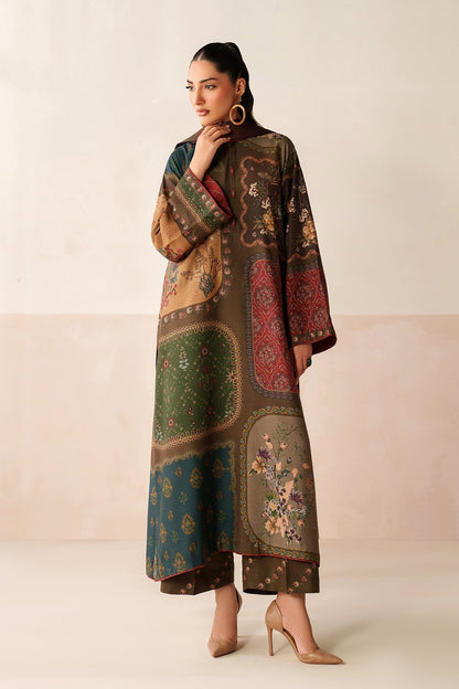 3PC LAWN PRINTED SHIRT WITH VOILE PRINTED DUAPTTA - 4016