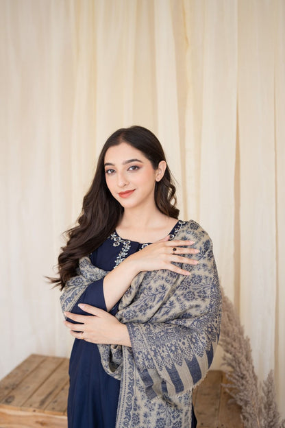 Lawn 3PC Embroidered with Digital Printed Jacquard Dupatta-5170