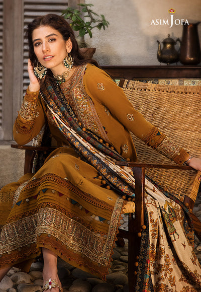 Lawn-3PC Embroidered Shirt With Digital Printed Jauqard Dupatta-5139
