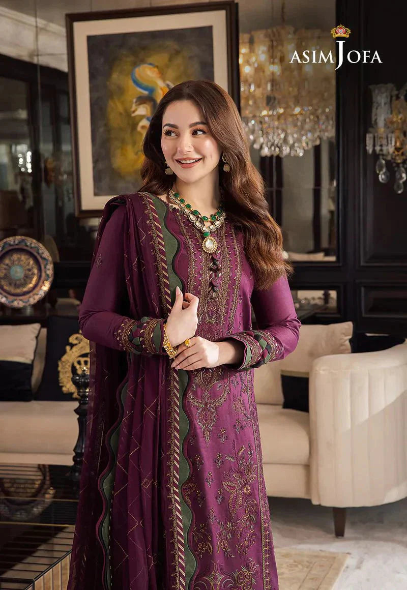 Lawn 3PC Embroidered With Chiffon Embroidered Dupatta- 5015