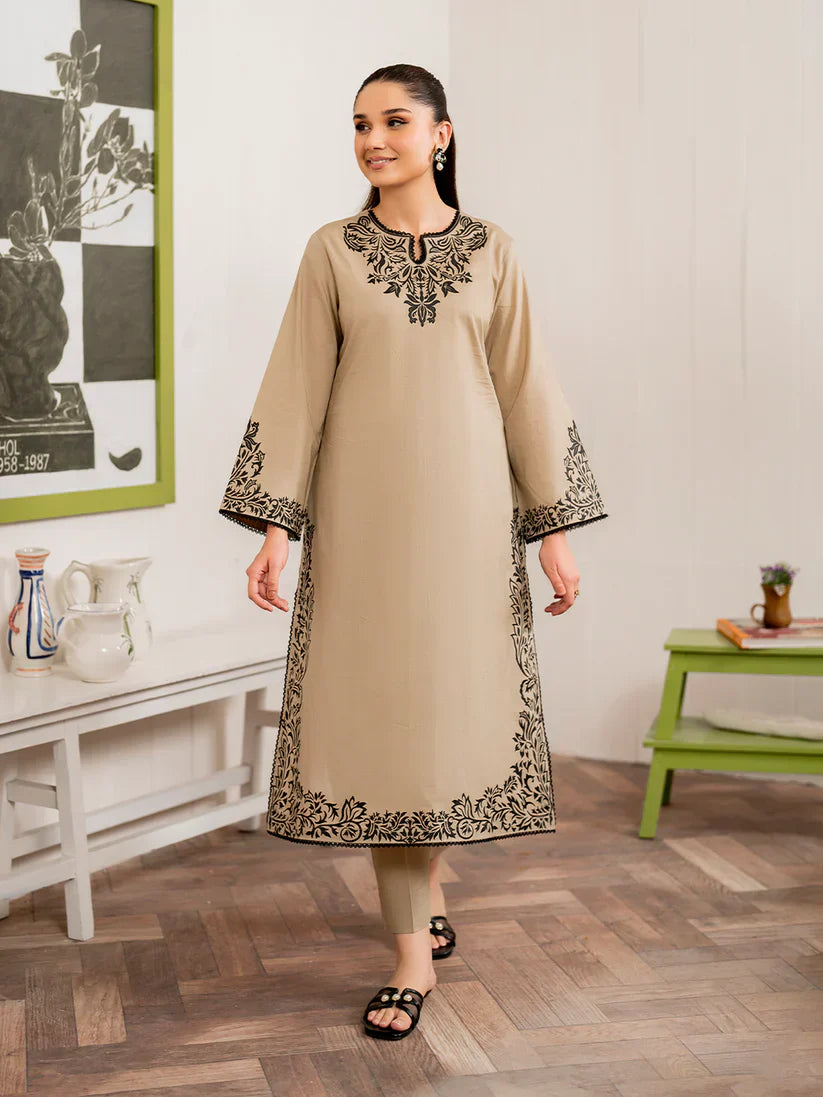 3PC Lawn Embroidered Shirt with Digital Printed Jacquard Dupatta-5093