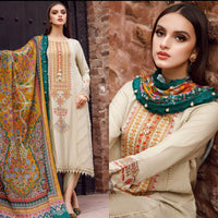 Lawn-3PC Embroidered With Digital Printed Dupatta-5185