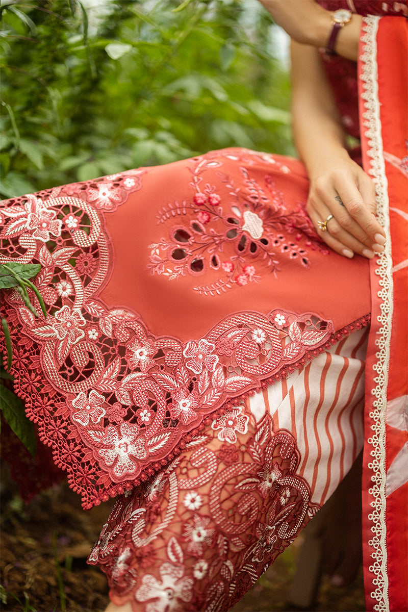 Lawn-3PC Embroidered Shirt with Digital Printed Jacquard Dupatta-1175