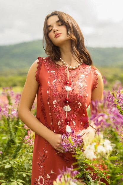 Lawn-3PC Embroidered Shirt with Digital Printed Jacquard Dupatta-1175