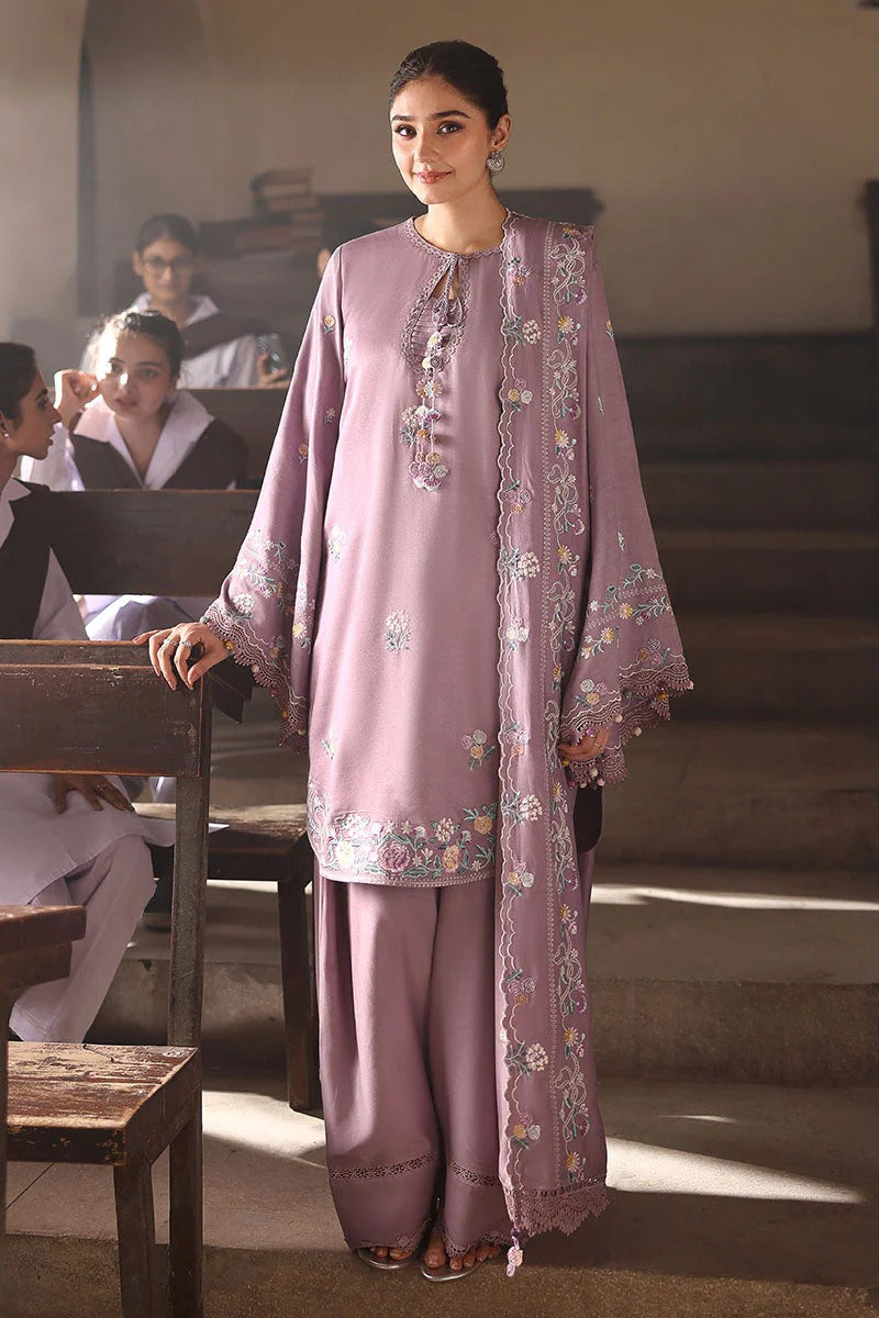 3PC Lawn Embroidered Shirt With Chiffon Embroidered Dupatta-5227