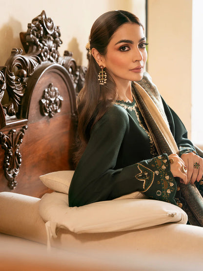 Lawn-3PC Embroidered Shirt with Digital Printed Jacquard Dupatta-5042