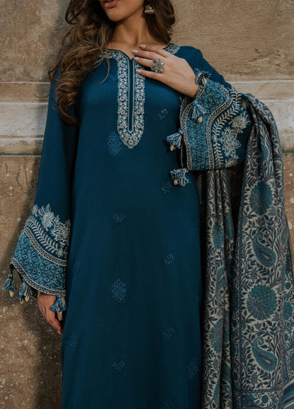 Lawn-3PC Embroidered Shirt with Digital Printed Jacquard Dupatta-5055