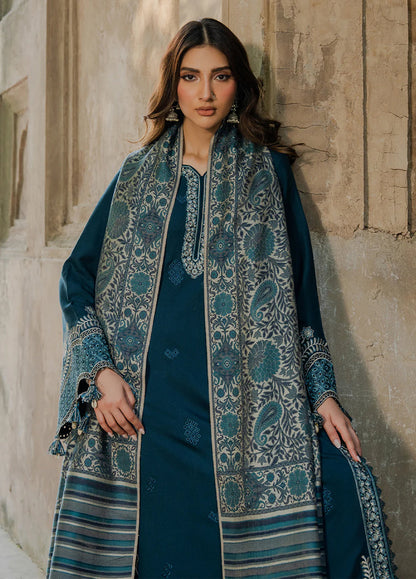 Lawn-3PC Embroidered Shirt with Digital Printed Jacquard Dupatta-5055