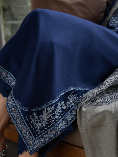 Lawn-3PC Embroidered Shirt With Digital Printed Jauqard Dupatta-5001