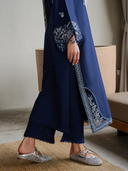 Lawn-3PC Embroidered Shirt With Digital Printed Jauqard Dupatta-5001