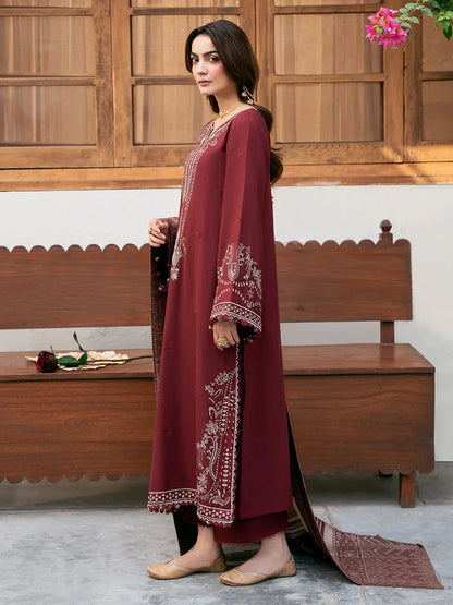 3PC Lawn Embroidered Shirt With Digital Printed Jauqard Dupatta-5118