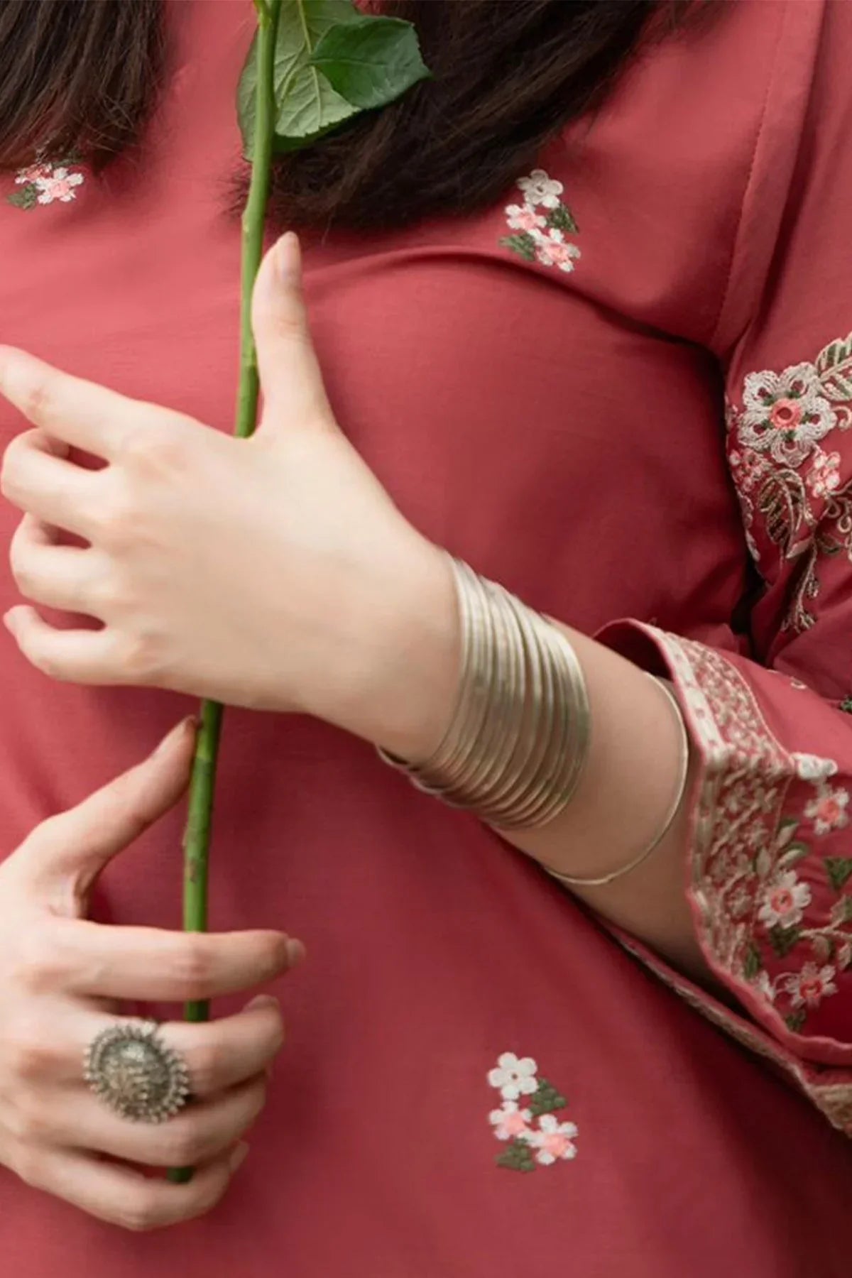 Lawn 2PC EMBROIDERED SHIRT AND TROUSER-5009