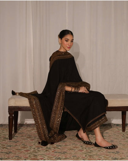Lawn-3PC Embroidered Shirt with Organza Sequins Embroidered Dupatta- 5135