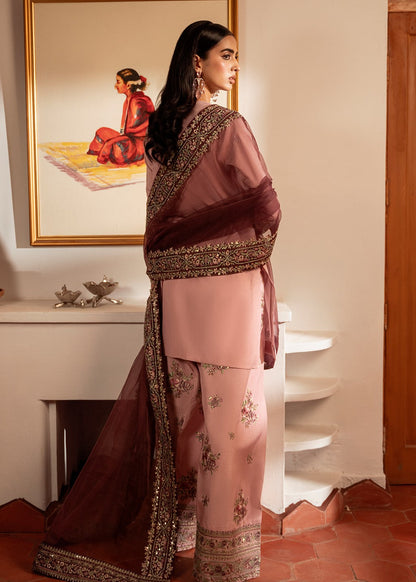 Lawn-3PC Embroidered Shirt With Khadi Net Sequins Embroidered Dupatta-5101