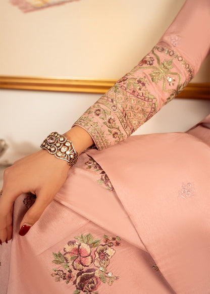 Lawn-3PC Embroidered Shirt With Khadi Net Sequins Embroidered Dupatta-5101