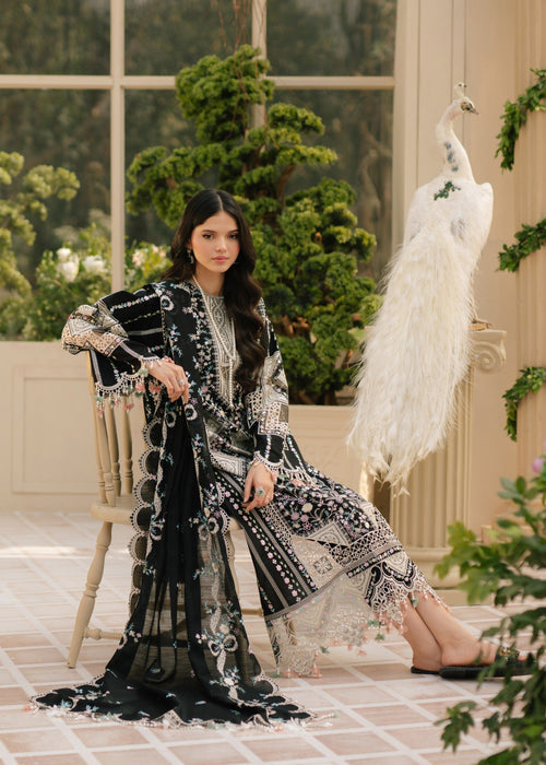 Lawn-3PC Embroidered Shirt With Khadi Net Embroidered Dupatta-5216