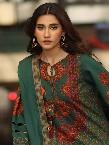 3PC LAWN PRINTED SHIRT WITH VOILE PRINTED DUAPTTA-4006
