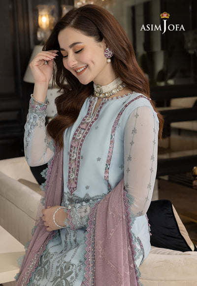 Lawn 3PC Embroidered With Chiffon Embroidered Dupatta-5156