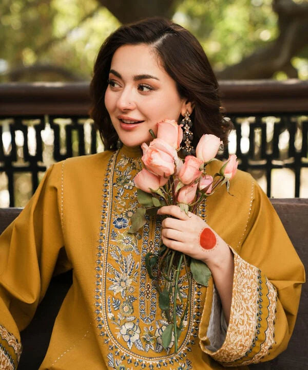 3PC LAWN PRINTED SHIRT WITH VOILE PRINTED DUAPTTA - 4019